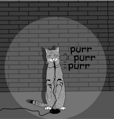 "I mean what is the DEAL with wet cat food?" cartoon by Bobby Mono