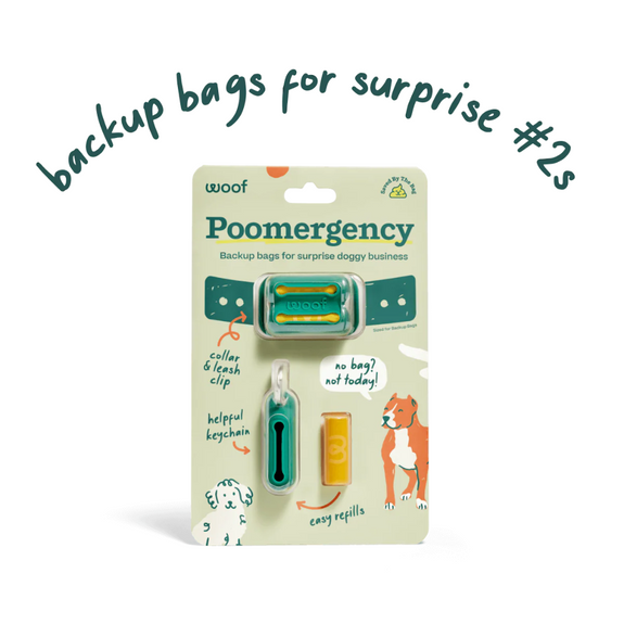 Poomergency Backup Poop Bags and Holder