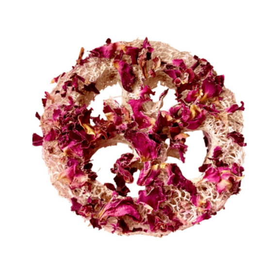 Floral Loofah Small Animal Chew