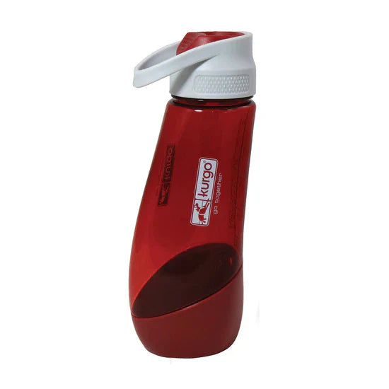 Gourd Travel Water Bottle & Bowl for Dogs, Red