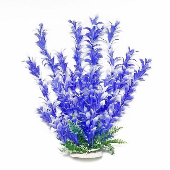 Bacopa-Like Realistic Fake Plant with Weighted Base for Aquariums