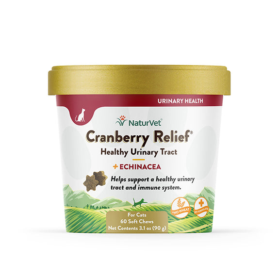 Cranberry Relief Healthy Urinary Tract Plus Echinacea Soft Chews Cat Supplements