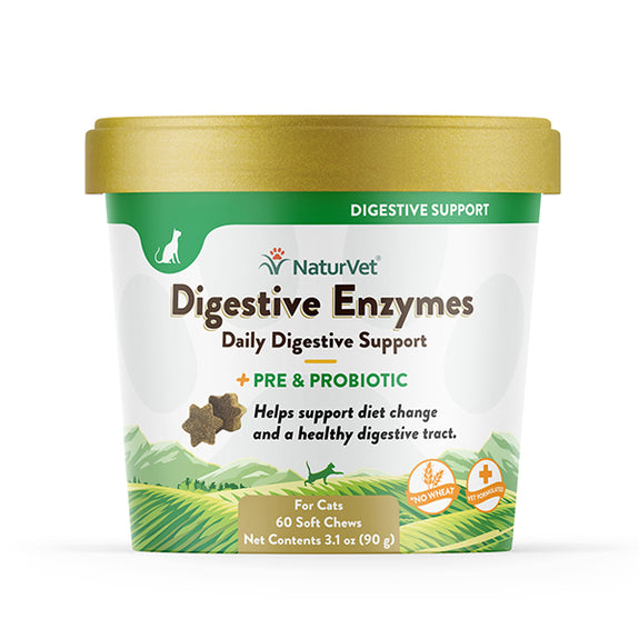 Digestive Enzymes Plus Pre & Probiotic Soft Chews Cat Supplement