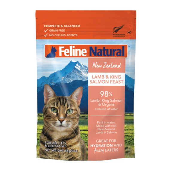 Lamb & King Salmon Feast Grain-Free Pouch Wet Cat Food