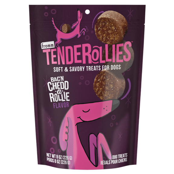 Tenderollies Bac'n Chedd-a-Rollie Bacon & Cheese Flavor Soft & Savory Dog Training Treats