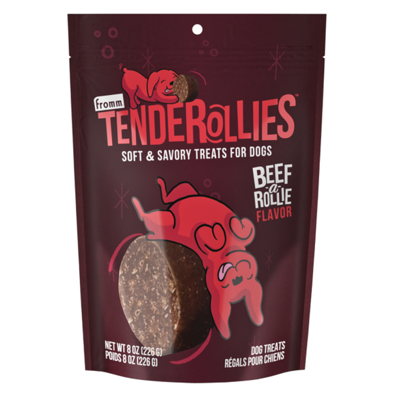 Tenderollies Beef-a-Rollie Flavor Soft & Savory Dog Training Treats