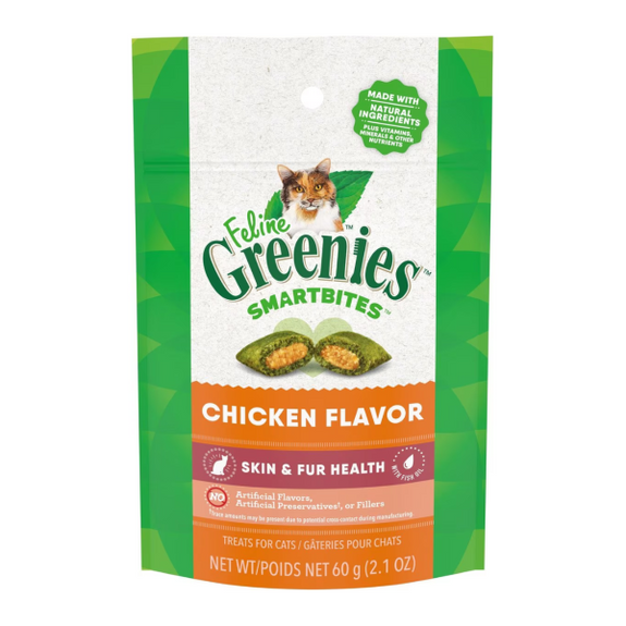 Smartbites Skin and Fur Chicken Cat Treats