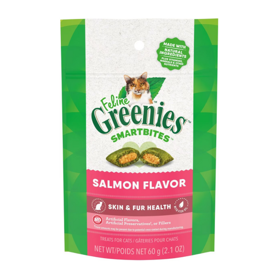 Smartbites Skin and Fur Salmon Cat Treats