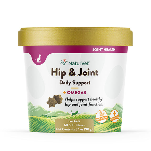 Hip & Joint Plus Omegas Soft Chews Cat Supplement