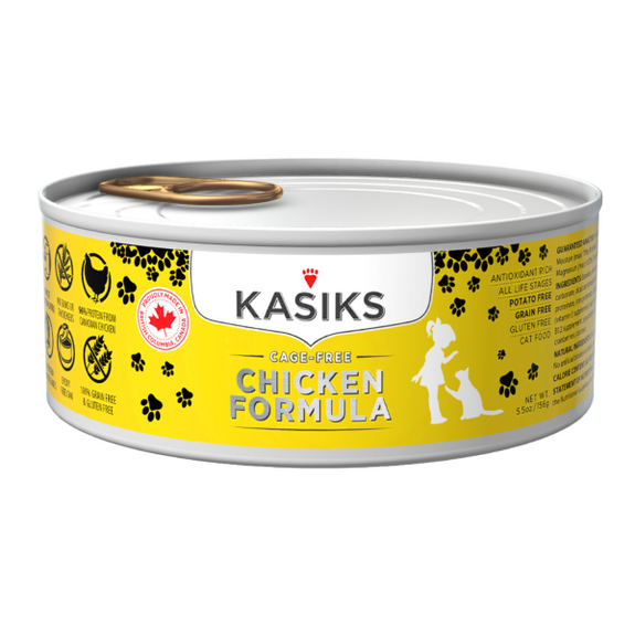 KASIKS Cage-Free Chicken Formula Grain-Free Wet Canned Cat Food