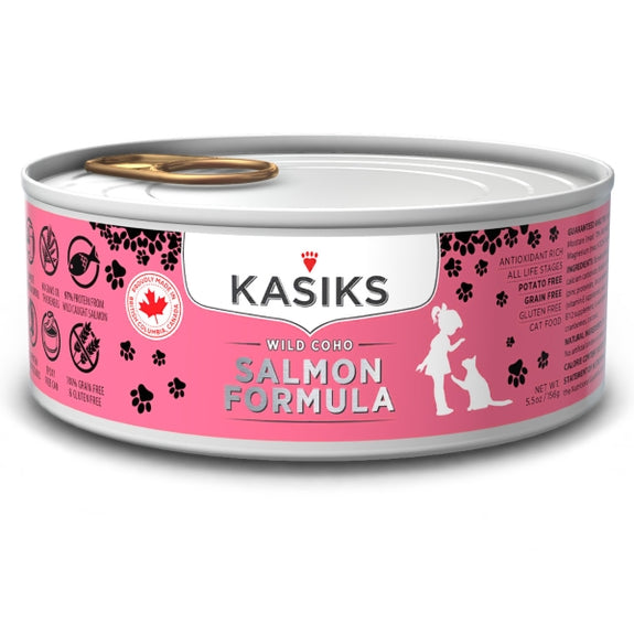 KASIKS Wild Coho Salmon Formula Grain-Free Wet Canned Cat Food