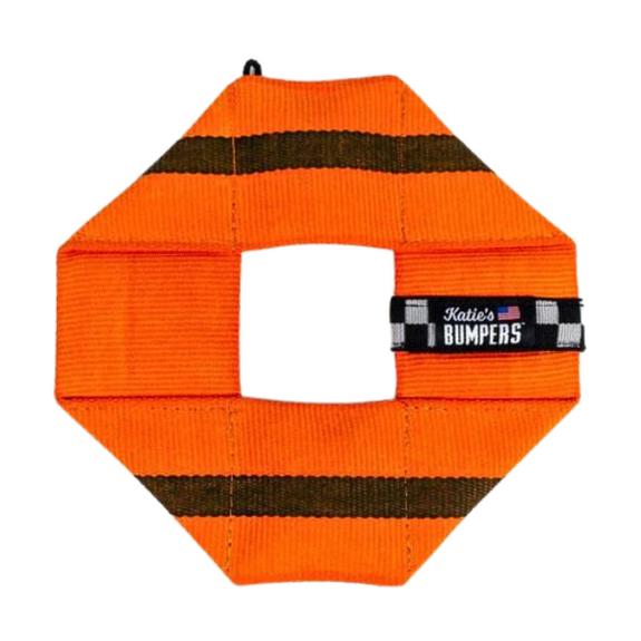 Frequent Flyer Square Fire Hose Material Dog Fetch Toy Orange