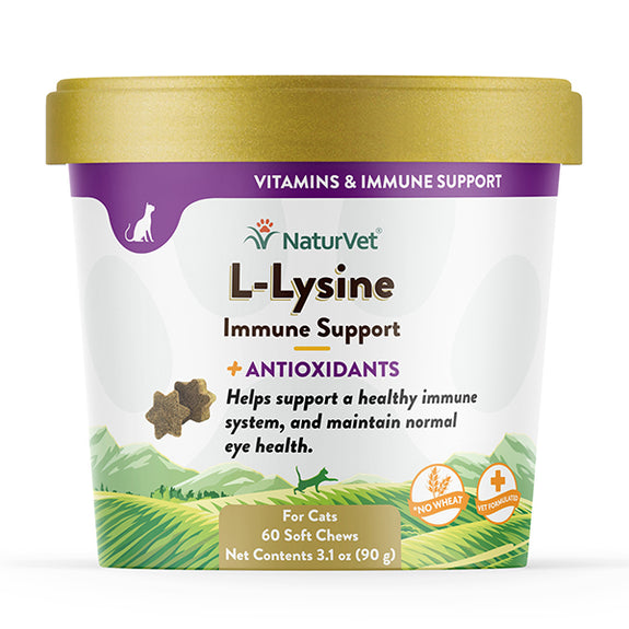 L-Lysine Immune Support Plus Antioxidants Soft Chews for Cats