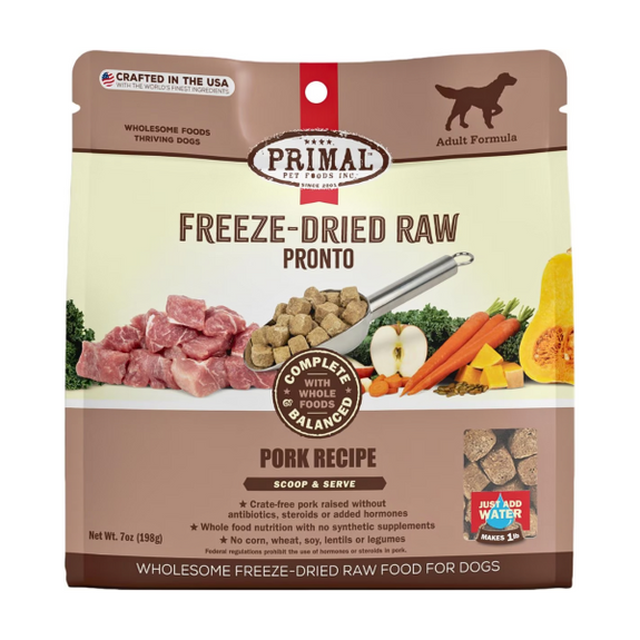 Pronto Pork Recipe Freeze-Dried Raw Grain-Free Dog Food