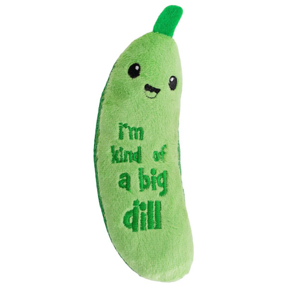 Crunchy Pickle Kicker Catnip Crinkle Plush Cat Toy