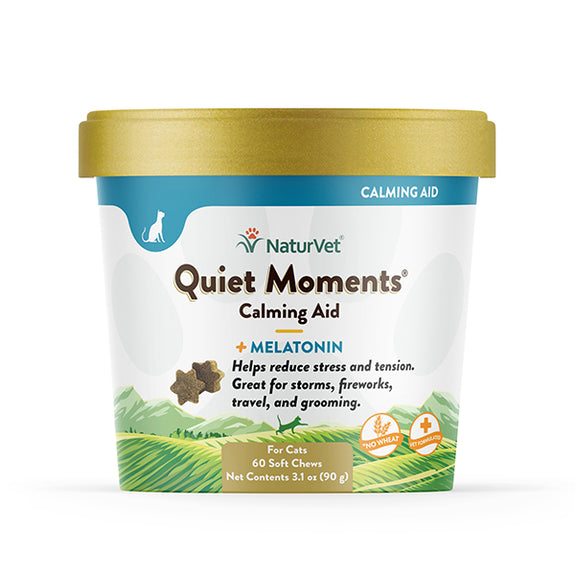 Quiet Moments Calming Aid Plus Melatonin Cat Soft Chews