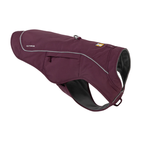 Overcoat Fuse Water Resistant Jacket-Harness Combo for Dogs Purple Rain