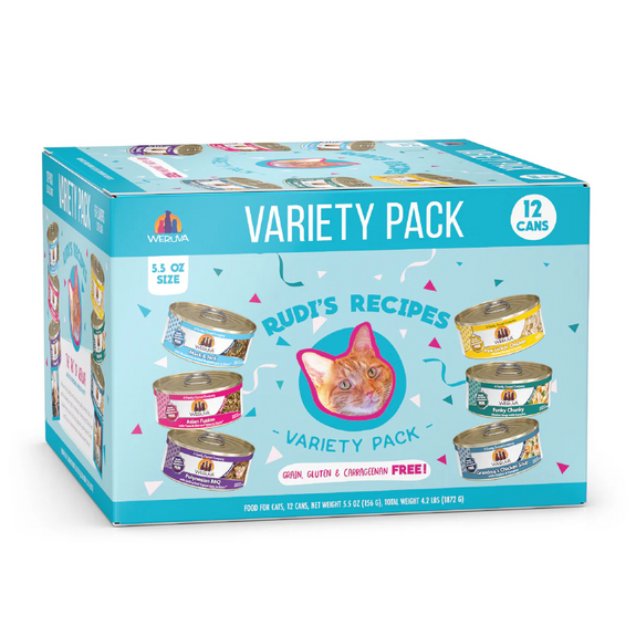 Rudi's Recipes Variety Pack Grain-Free Wet Canned Cat Food