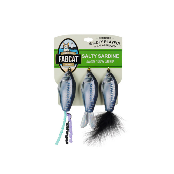 Salty Sardines Foodie Catnip Cat Toy