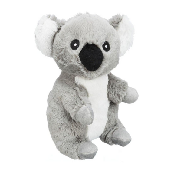 Elly the Koala Recycled Materials Squeaky Plush Dog Toy Grey