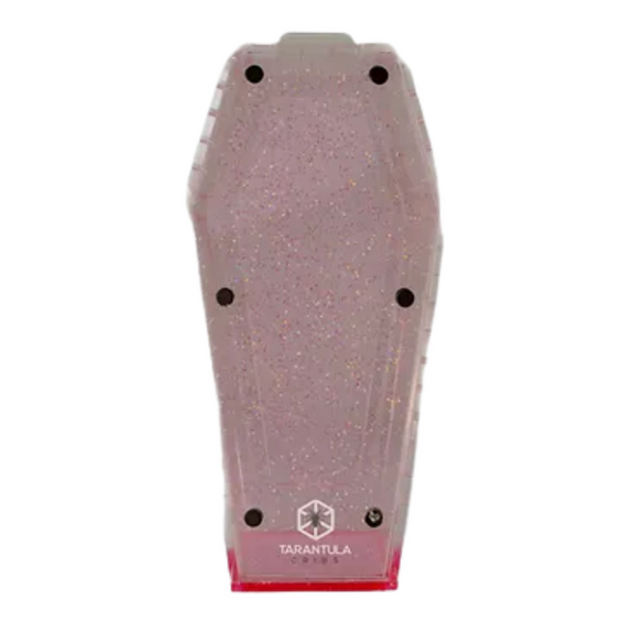 Coffin Crib Acrylic Invertebrate Enclosure Glitter Pink