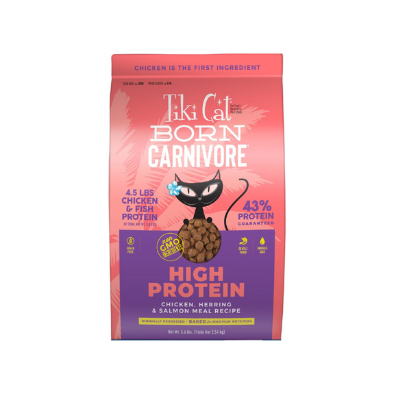 Born Carnivore High Protein Chicken, Herring & Salmon Meal Cat Kibble