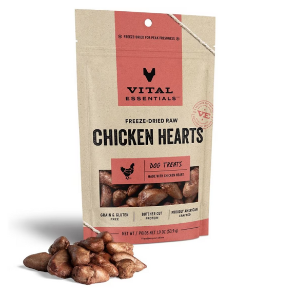 Chicken Hearts Freeze-Dried Grain-Free Dog Treats