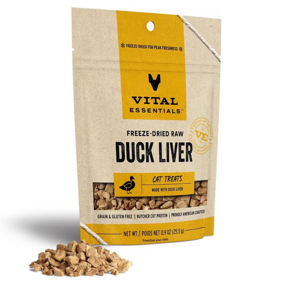 Vital Cat Duck Liver Freeze-Dried Grain-Free Cat Treats