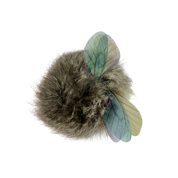 Rabbit Fur & Wings Handmade Natural Cat Toy