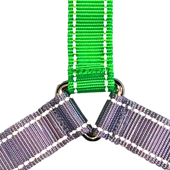 Flash Reflective Wonder Walker No Pull Body Halter Dog Harness Light Green