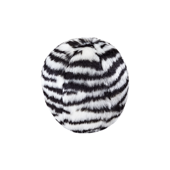 Zebra Ball Fabric Dog Toy