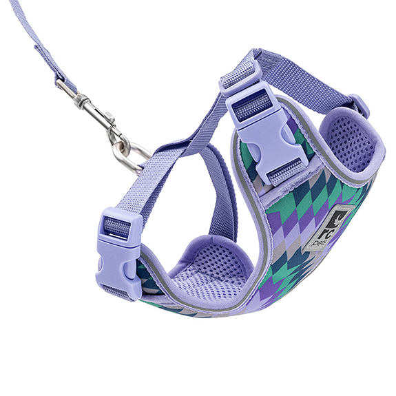 Adventure Kitty Harness & Leash Combo for Cats Maze Purple