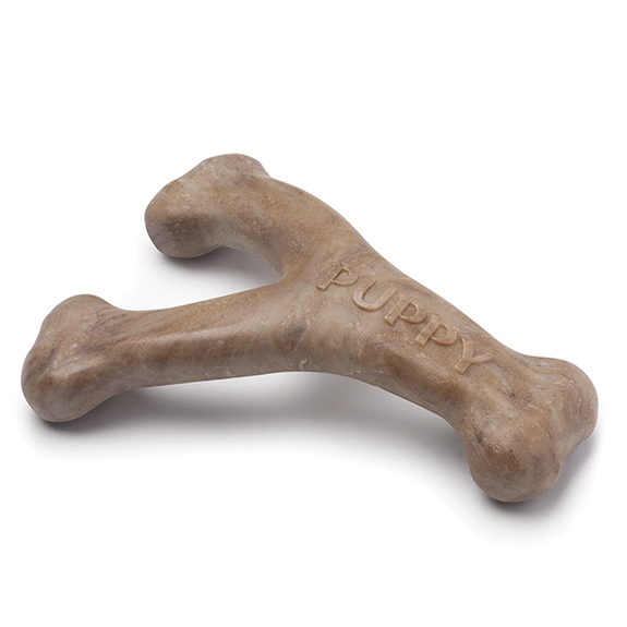 Wishbone Puppy Chew Nylon Bacon Flavored Dog Toy