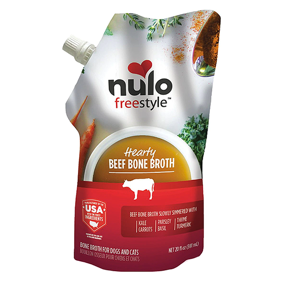 Grass-Fed Beef Bone Broth Grain-Free Food Topper for Dogs & Cats