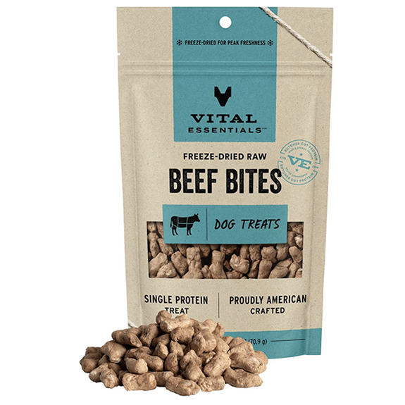 Beef Bites Freeze-Dried Grain-Free Dog Treats