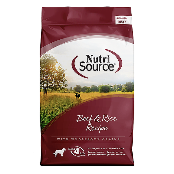 Beef & Rice Recipe with Wholesome Grains Dry Dog Food