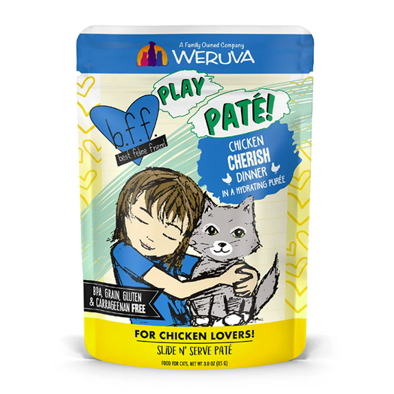 B.F.F. PLAY Cherish Chicken Dinner Pouch Grain-Free Wet Cat Food