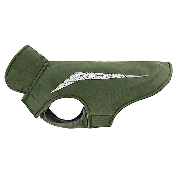 Cascade Coat Reflective & Water Resistant Dog Jacket Dark Olive Green