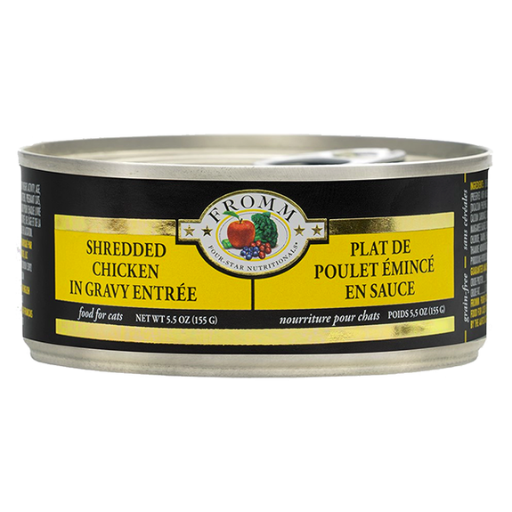 Shredded Chicken in Gravy Entrée Grain-Free Wet Canned Cat Food