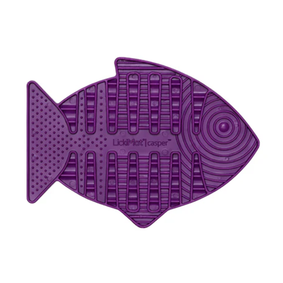 LickiMat Classic Casper Solo Slow Feeder Cat Toy Purple