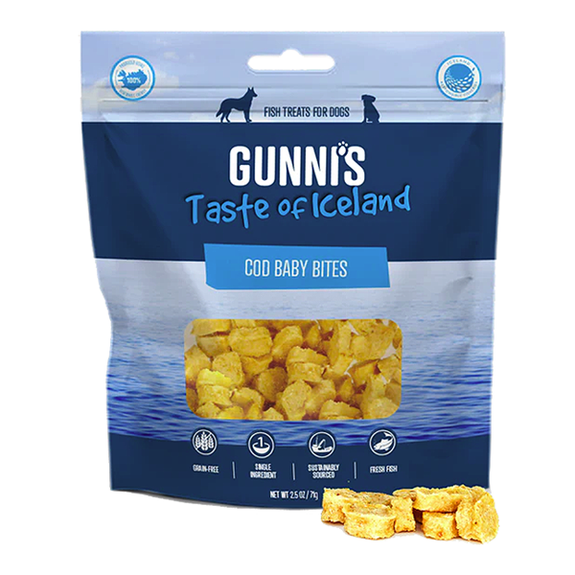 Cod Baby Bites Air Dried Single Ingredient Grain-Free Fish Dog Treats