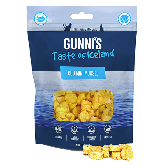 Cod Mini Morsels Air Dried Single Ingredient Grain-Free Fish Cat Treats