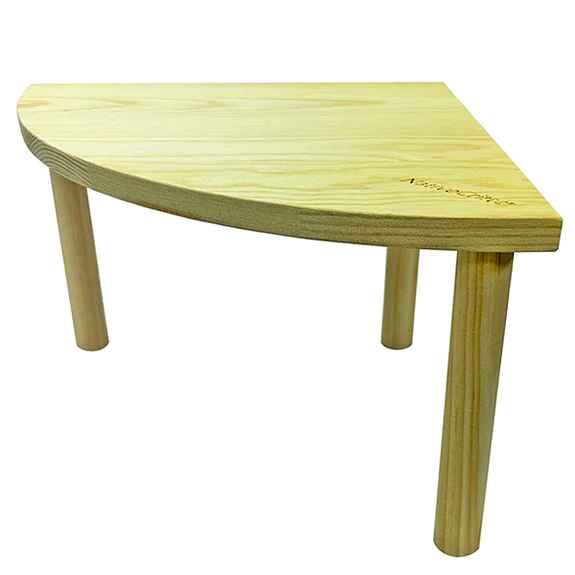 NativeCritter Corner Riser Wood Platform Small Animal Habitat Addition