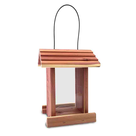 Red Cedar Dinette Hanging Small Wild Bird Feeder