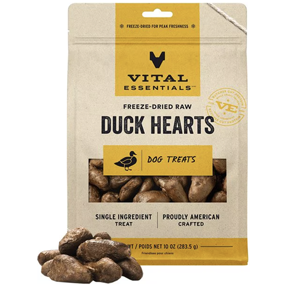 Duck Hearts Freeze-Dried Grain-Free Dog Treats