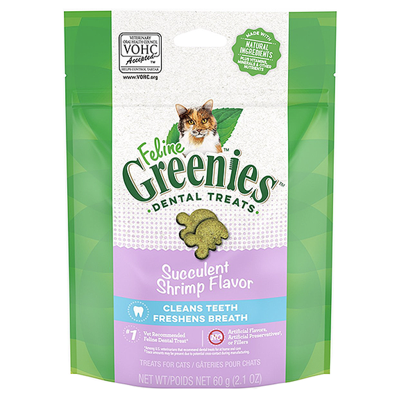 Feline Dental Succulent Shrimp Flavor Cat Treats