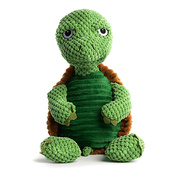 Floppy Turtle Squeaky Plush Dog Toy