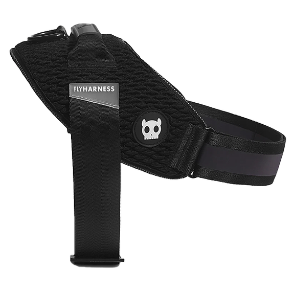 FlyHarness Lightweight Mesh Dog Harness Gotham Black