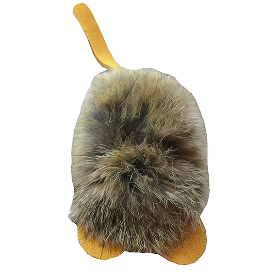 Gunner the Mouse Rabbit Fur Handmade Natural Cat Toy