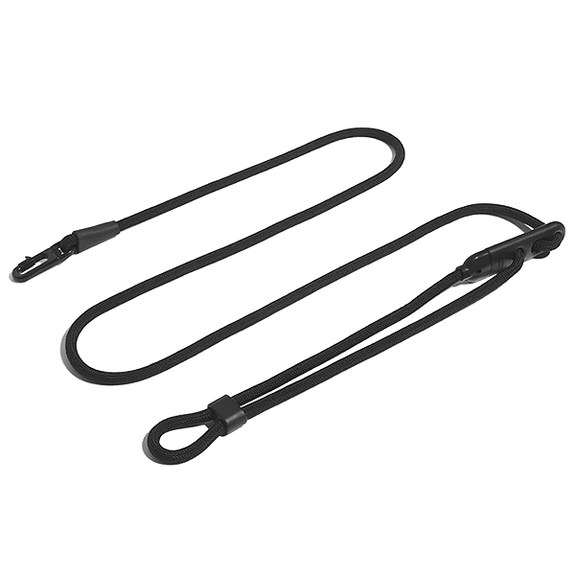 Hands-Free Adjustable Waist & Shoulder Rope Dog Leash Gotham Black
